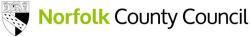 Example of the green, long version of the Norfolk County Council logo