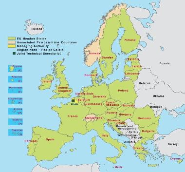 Interreg Europe Map