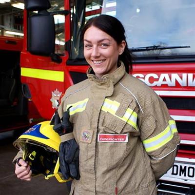 Firefighter Chloe Carrow