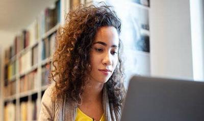 Girl studying