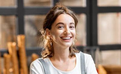 Happy young person