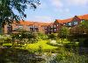 A CGI interpretation of how the Independent Living scheme in Hunstanton will look from its back garden outside area 