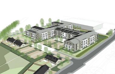 An overhead view of Harleston Independent Living Scheme