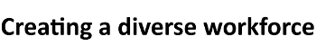 Linked Creating a diverse workforce logo