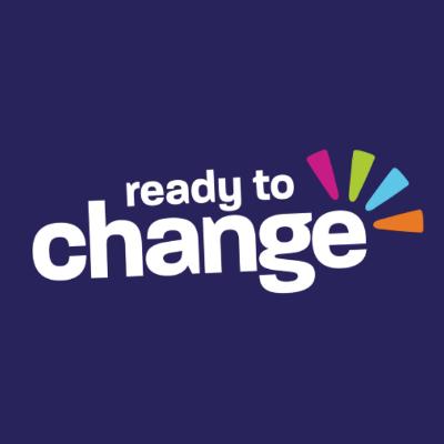 The Ready to Change logo with blue text on a white background