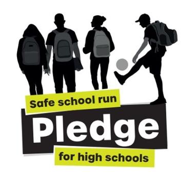 Safe school run Pledge for high schools logo