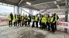 Group shot of Staff from NCC, headteacher, builders and consultants