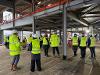 Guests on tour groundfloor - Silfield Primary School steel signing