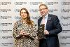 Victoria Kruger, winner of the Contribution to Green Apprenticeships Award, with Chris Starkie