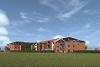 Rear view - computer-generated image of the development 