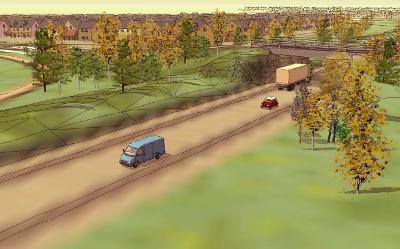 An artist's impression of a bypass