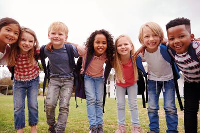 School Children Outside