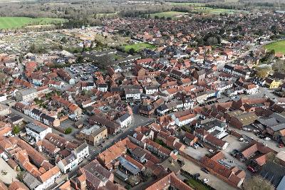 Aerial shot of holt