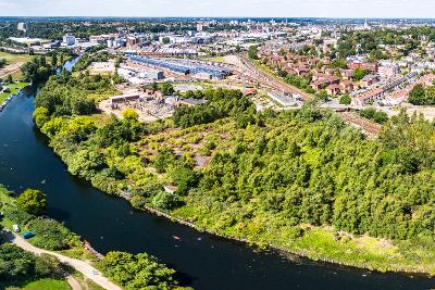 Aerial view of Norwich