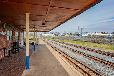 Rural train platform