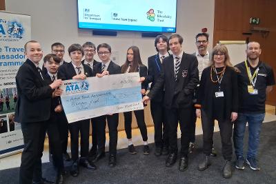 20 Mar - Pupils pitch to Dragons to secure funding for school active travel campaigns