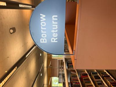 20261707 Borrow Return Library sign